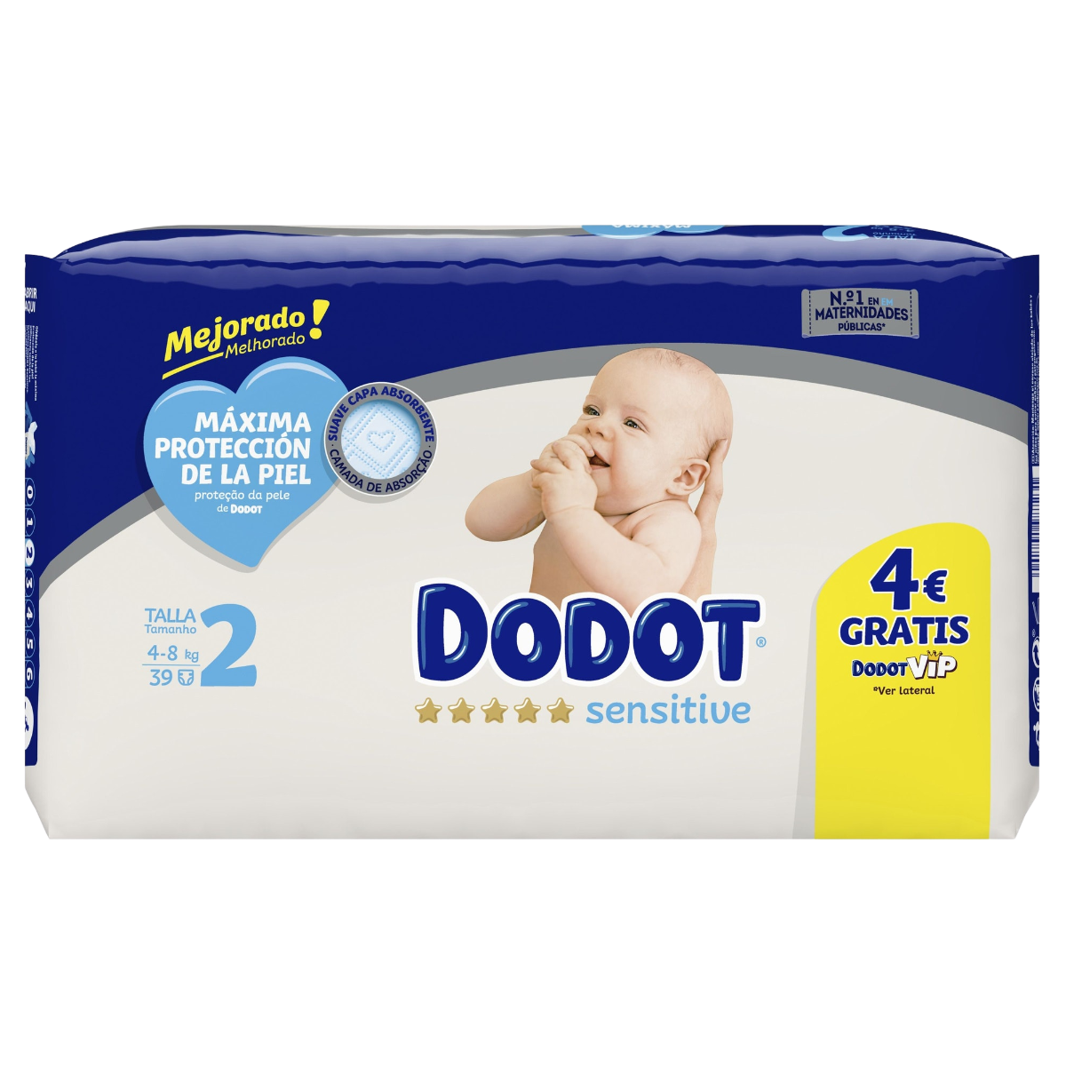 Dodot Extra Sensitive Size 5 48 Units Diapers Clear